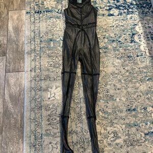 Black Sheer Jumpsuit Costume